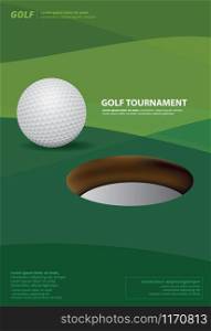 Poster Golf Vector Illustration