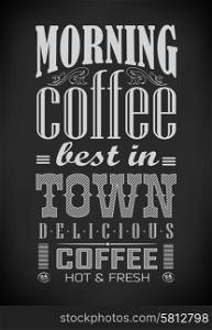 Poster lettering take coffee/ best in town/Set of typographic element