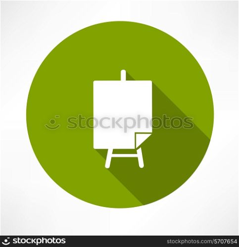 Poster stands icon Flat modern style vector illustration