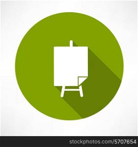 Poster stands icon Flat modern style vector illustration