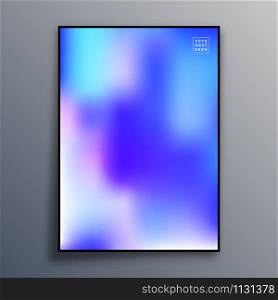 Poster template design with colorful gradient texture for wallpaper, flyer, placard, brochure cover, typography or other printing products. Vector illustration.. Poster template design with colorful gradient texture for wallpaper, flyer, placard, brochure cover, typography or other printing products. Vector illustration