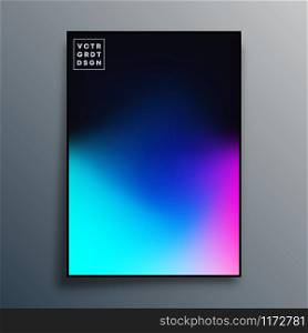 Poster with colorful gradient texture design for wallpaper, flyer, brochure cover, typography or other printing products. Vector illustration.. Poster with colorful gradient texture design for wallpaper, flyer, brochure cover, typography or other printing products. Vector illustration