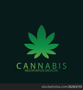 Pot Cannabis for CBD THC design logo icon vector illustration template design