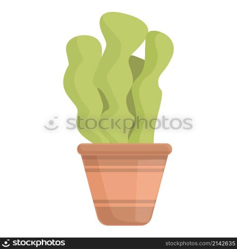 Pot of herbs icon cartoon vector. Food garden. Aromatic culinary. Pot of herbs icon cartoon vector. Food garden