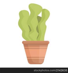 Pot of herbs icon cartoon vector. Food garden. Aromatic culinary. Pot of herbs icon cartoon vector. Food garden