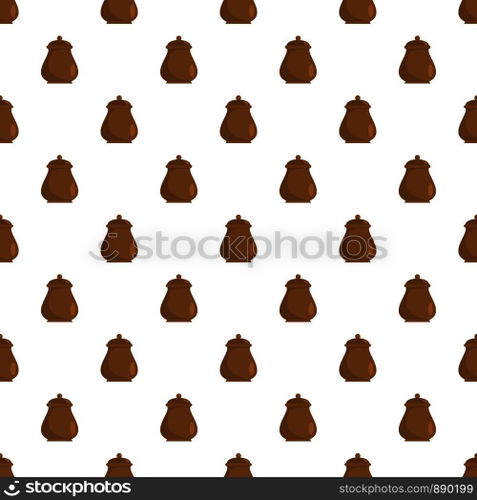 Pot pattern seamless vector repeat for any web design. Pot pattern seamless vector