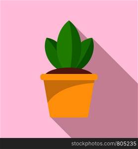Pot plant icon. Flat illustration of pot plant vector icon for web design. Pot plant icon, flat style