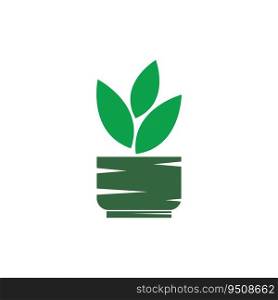POT PLANT ICON VECTOR ILLLUSTRATION SYMBOL DESIGN