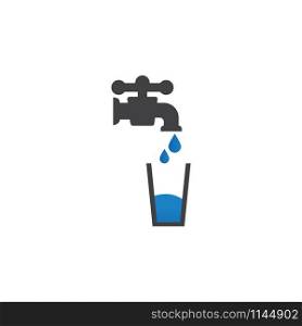 Potable water icon design template vector isolated illustration. Potable water icon design template vector isolated