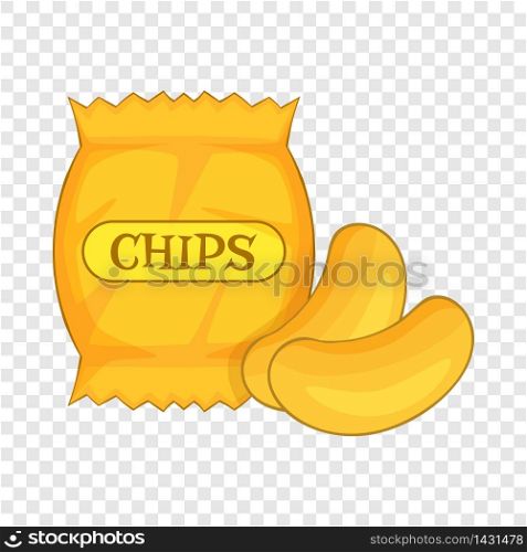 potato chips icon. Cartoon illustration of potato chips vector icon for web design. potato chips icon, cartoon style