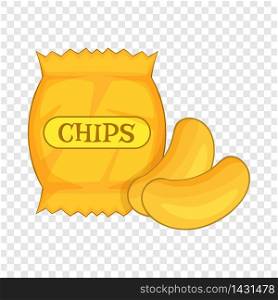 potato chips icon. Cartoon illustration of potato chips vector icon for web design. potato chips icon, cartoon style