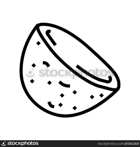 potato cut pieces line icon vector. potato cut pieces sign. isolated contour symbol black illustration. potato cut pieces line icon vector illustration