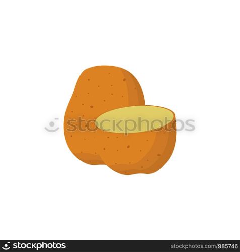 Potato flat icon sign. Vector eps10 illustration. Potato flat icon