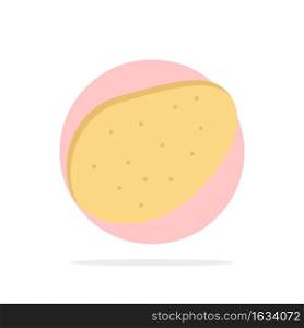 Potato, Food,  Abstract Circle Background Flat color Icon