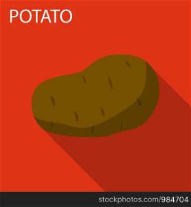 Potato icon. Flat illustration of potato vector icon for web design. Potato icon, flat style