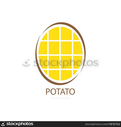 Potato icon logo vector design