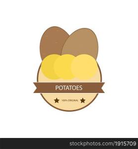Potato icon logo vector design