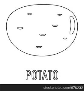 Potato icon. Outline illustration of potato vector icon for web. Potato icon, outline style.