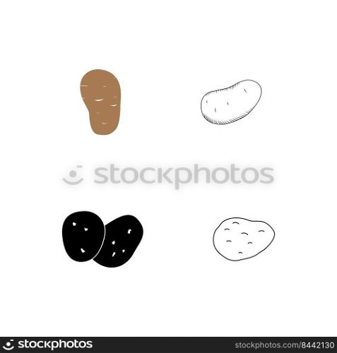 potato logo stock vektor template
