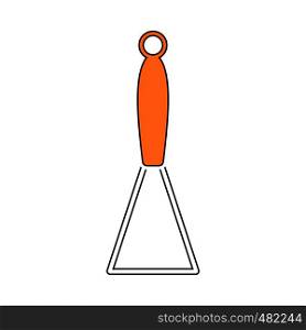 Potato Masher Icon. Thin Line With Orange Fill Design. Vector Illustration.