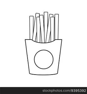 Potato stick icon vector illustration symbol design