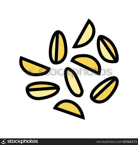 potato wedges color icon vector. potato wedges sign. isolated symbol illustration. potato wedges color icon vector illustration