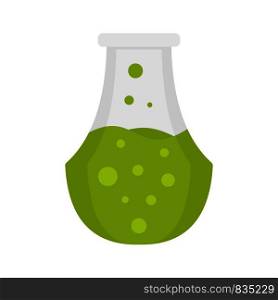 Potion flask icon. Flat illustration of potion flask vector icon for web isolated on white. Potion flask icon, flat style