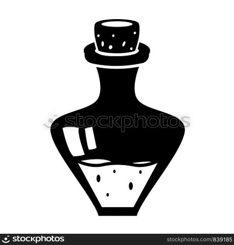 Potion icon. Simple illustration of potion vector icon for web design isolated on white background. Potion icon, simple style