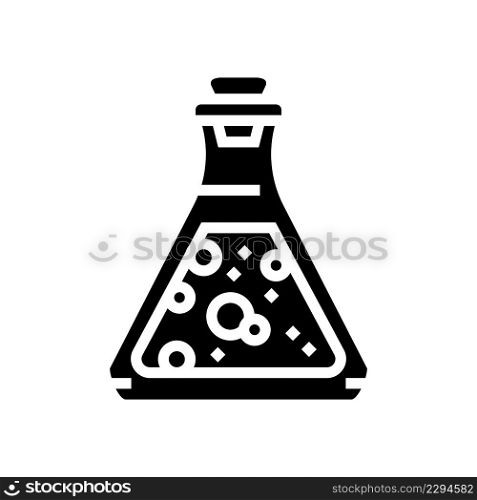potion liquid glyph icon vector. potion liquid sign. isolated contour symbol black illustration. potion liquid glyph icon vector illustration