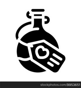 potion magical liquid glyph icon vector. potion magical liquid sign. isolated contour symbol black illustration. potion magical liquid glyph icon vector illustration