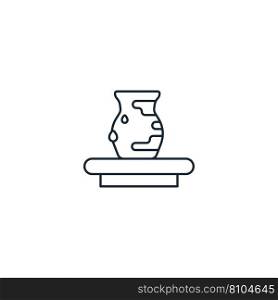 Pottery creative icon from handmade icons Vector Image