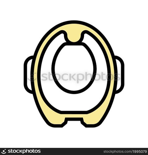potty training seat color icon vector. potty training seat sign. isolated symbol illustration. potty training seat color icon vector illustration