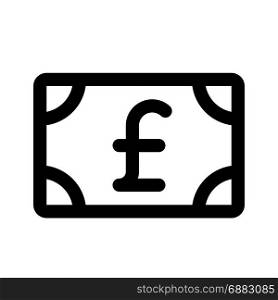 pound money, icon on isolated background