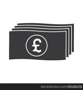 Pound sterling currency icon vector illustration design