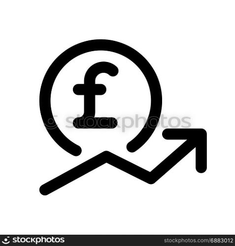pound value, icon on isolated background