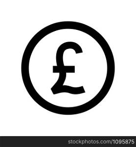 poundsterling coin icon vector design template