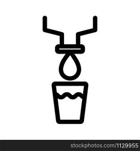 Pour water icon vector. A thin line sign. Isolated contour symbol illustration. Pour water icon vector. Isolated contour symbol illustration