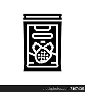 powder blackberry glyph icon vector. powder blackberry sign. isolated symbol illustration. powder blackberry glyph icon vector illustration