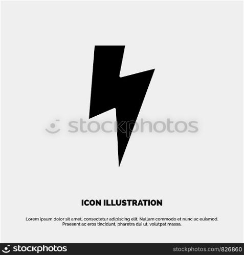 Power, Basic, Ui solid Glyph Icon vector