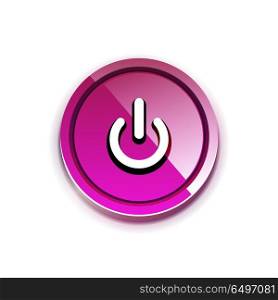 Power button icon, start symbol, web design UI or application design element. Power button icon, start symbol, web design UI or application design element. Vector illustration