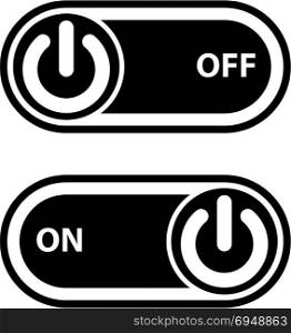 Power Button Icon Vector Art Illustration