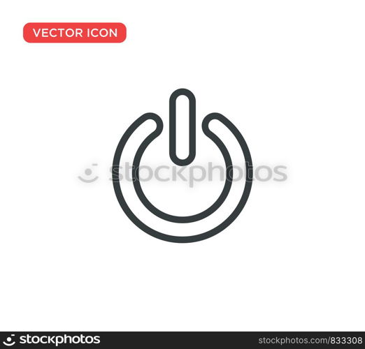 Power Button Icon Vector Illustration Design