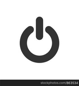 Power Button Icon Vector Logo Template