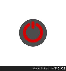 power button icon vector template