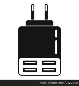 Power charger icon simple vector. Battery charge. Cell mobile. Power charger icon simple vector. Battery charge