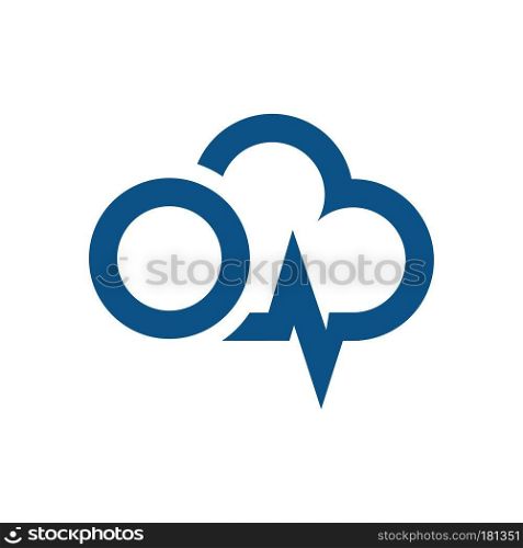 Power Cloud Energy Logo Design.