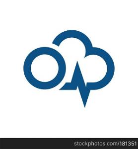 Power Cloud Energy Logo Design.