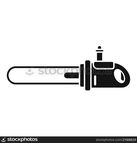 Power electric saw icon simple vector. Wood chain. Chainsaw tool. Power electric saw icon simple vector. Wood chain