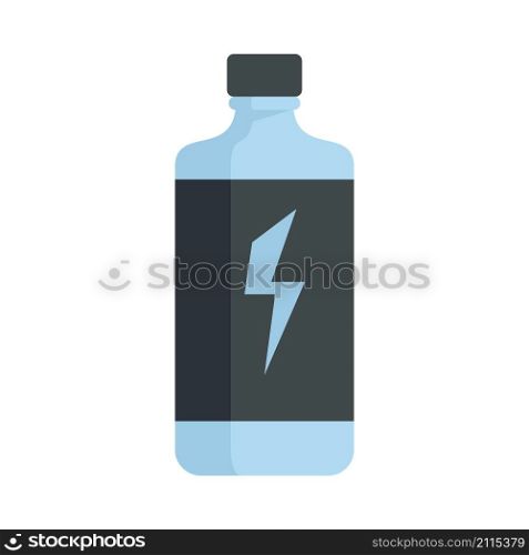 Power energy drink icon. Flat illustration of power energy drink vector icon isolated on white background. Power energy drink icon flat isolated vector