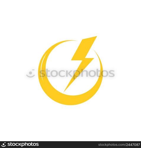 Power energy icon template vector design